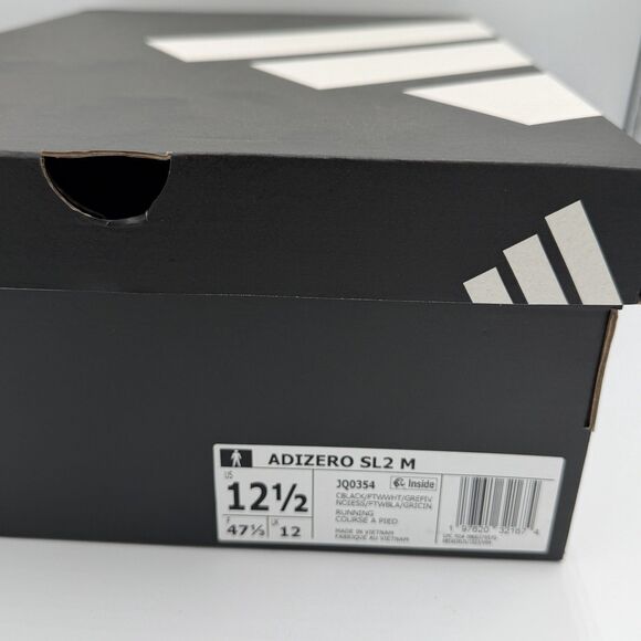 Adidas Adizero SL2 Running Shoes Sneakers JQ0354 Black White Men’s Size 12.5